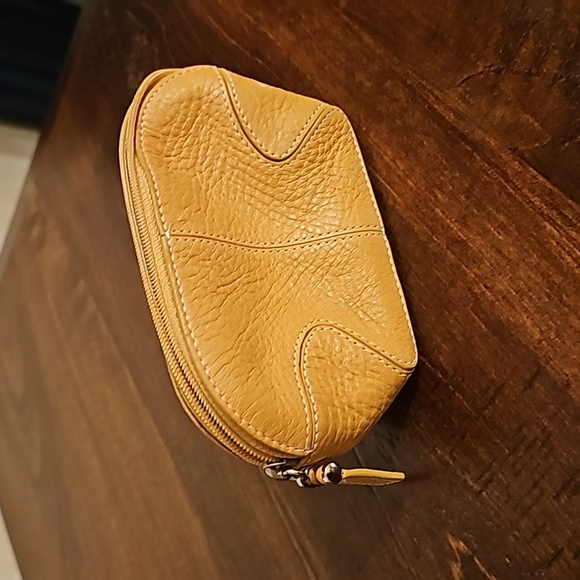 Authentic Cole Haan Leather Cosmetic Bag - Picture 2 of 5